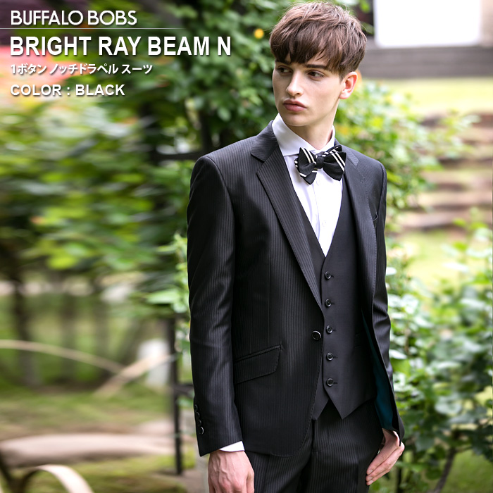 BUFFALO BOBS バッファローボブズ BRIGHT RAY BEAM NOTCHED シャドーストライプ 1B スーツ スーツ・セットアップ(SUITS) BUFFALO BOBS