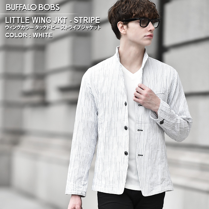 ys\|Cg10{zy9{̓ח\zLITTLE WING JKT-STRIPE(gEBOWPbg XgCv)gEBOJ[ ^bNhr[ XgCvWPbg BUFFALOBOBS obt@[{uY